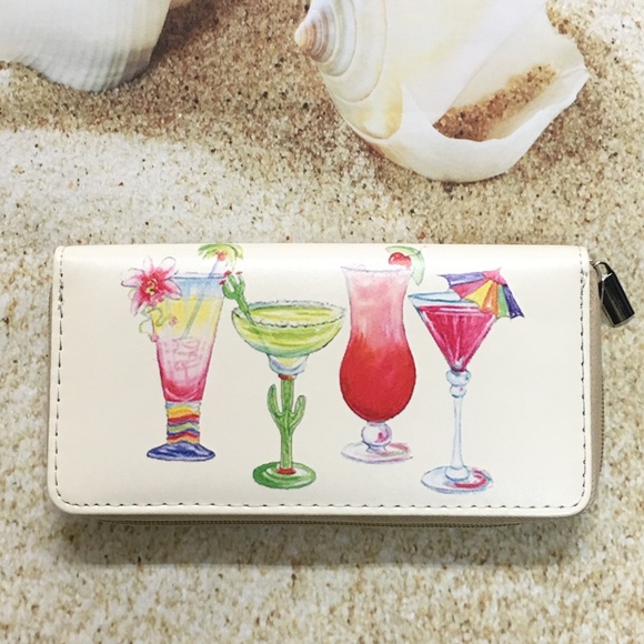 Women's Cocktail Zipper Wallet - Picture 2 of 5